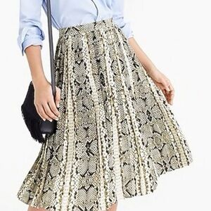NWT snakeskin midi skirt